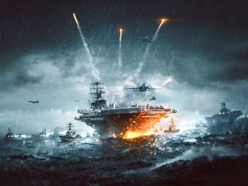 Battlefield 4: Naval Strike Handy Horizontal Hintergrundbild