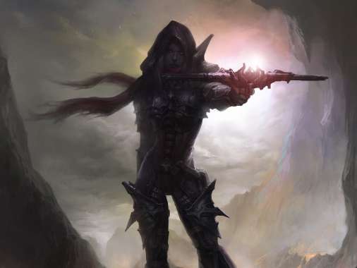 Diablo 3 Fan Art Handy Horizontal Hintergrundbild
