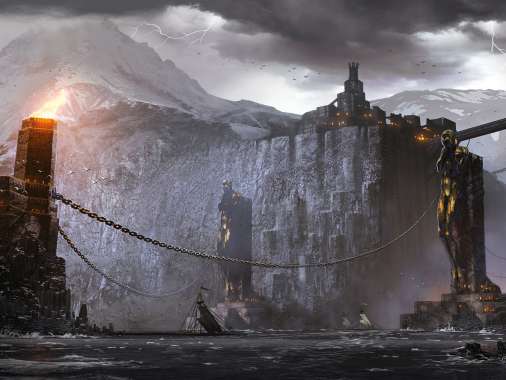 Dragon Age 2 Handy Horizontal Hintergrundbild