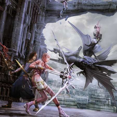 Final Fantasy xiii - 2 Handy Horizontal Hintergrundbild