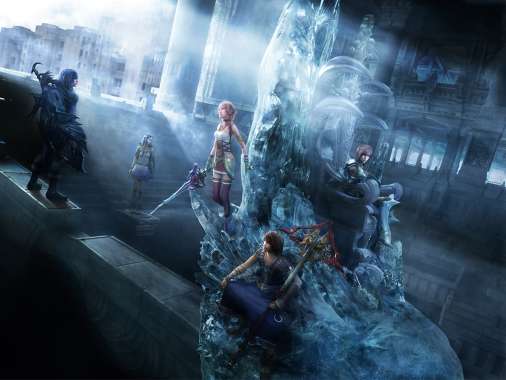 Final Fantasy XIII - 2 Handy Horizontal Hintergrundbild