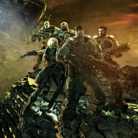 Gears of War 3 Handy Horizontal Hintergrundbild