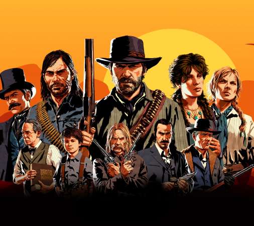 Red Dead Redemption 2 Handy Horizontal Hintergrundbild