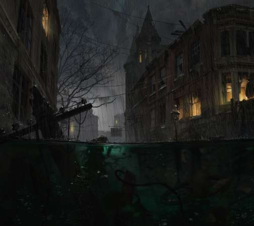 The Sinking City Handy Horizontal Hintergrundbild