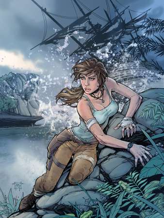 Tomb Raider 15 - Year Celebration Handy Horizontal Hintergrundbild