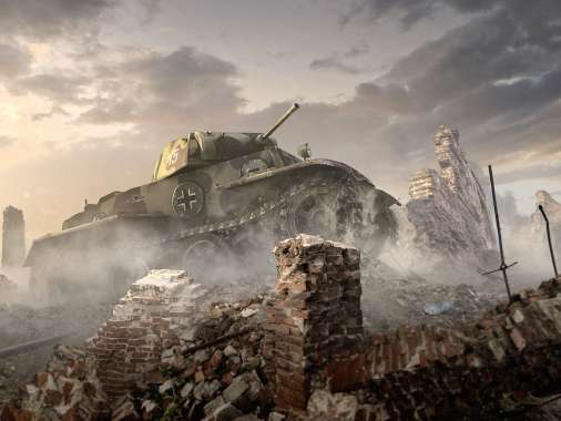 World of Tanks Handy Horizontal Hintergrundbild