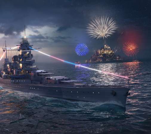 World of Warships Handy Horizontal Hintergrundbild
