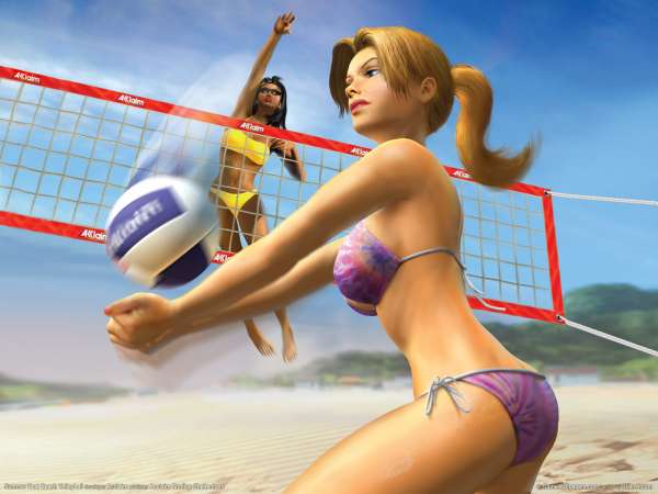Summer Heat Beach Volleyball Hintergrundbild