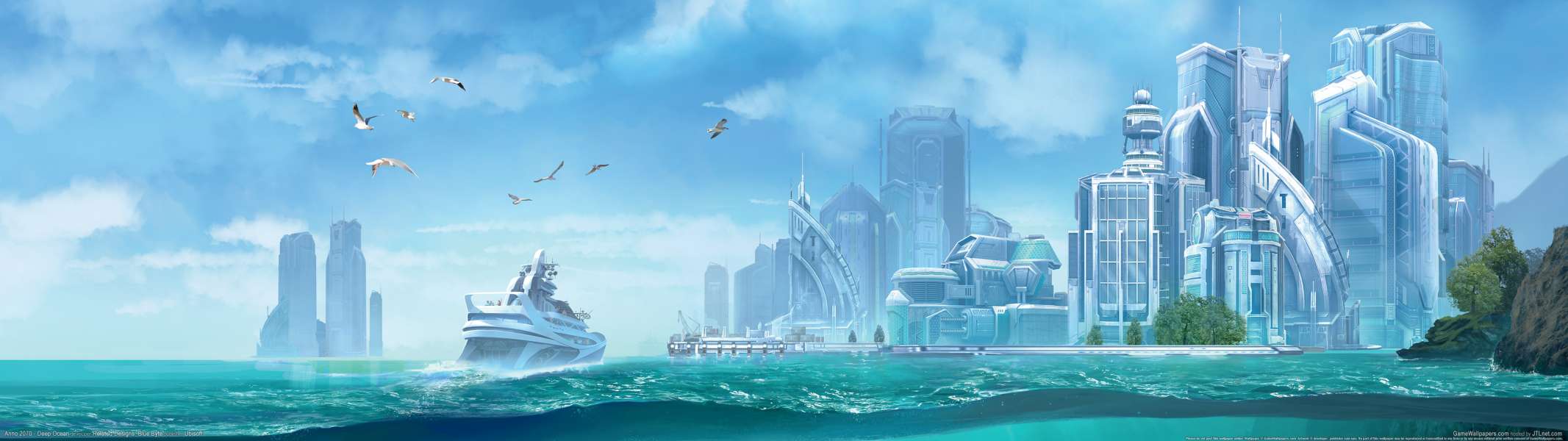 Anno 2070 - Deep Ocean dual screen Hintergrundbild