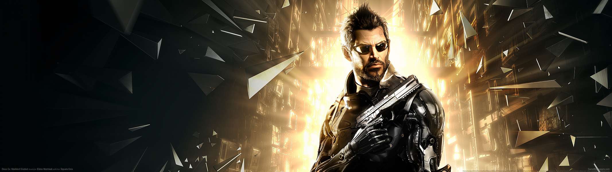 Deus Ex: Mankind Divided dual screen Hintergrundbild