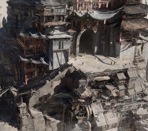 Ashfall Handy Horizontal Hintergrundbild