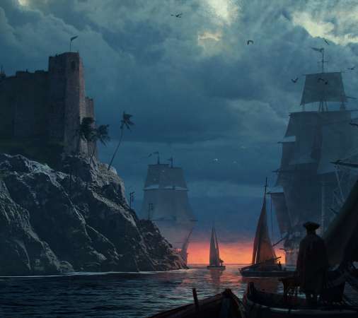 Assassin's Creed: Black Flag Resynced Handy Horizontal Hintergrundbild