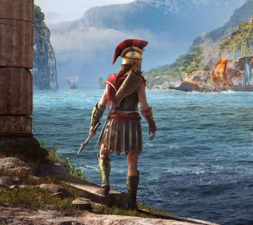 Assassin's Creed: Odyssey Handy Horizontal Hintergrundbild