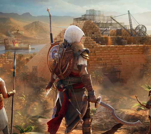 Assassin's Creed: Origins Handy Horizontal Hintergrundbild