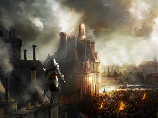 Assassin's Creed: Unity Handy Horizontal Hintergrundbild