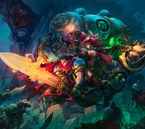 Battle Chasers - Nightwar Handy Horizontal Hintergrundbild