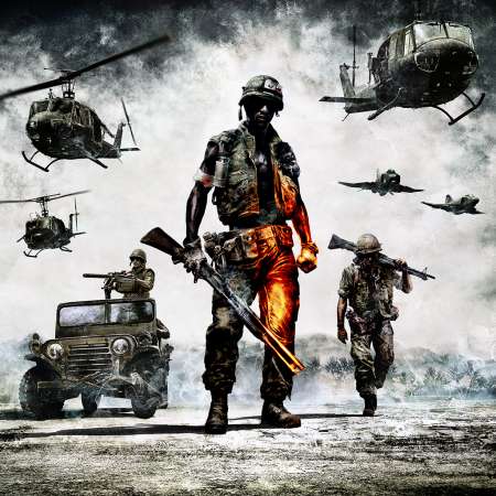 Battlefield: Bad Company 2 Vietnam Handy Horizontal Hintergrundbild