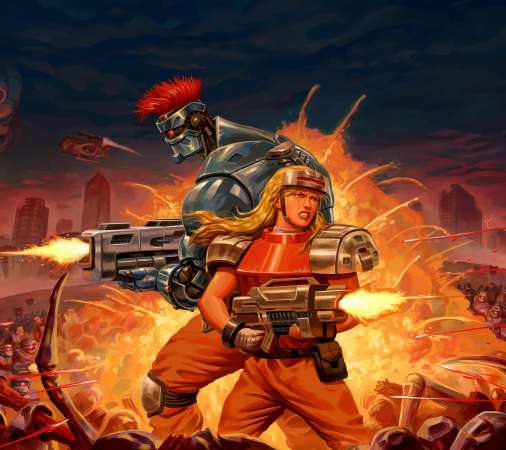 Blazing Chrome Handy Horizontal Hintergrundbild