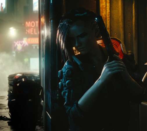 Cyberpunk 2077 Handy Horizontal Hintergrundbild