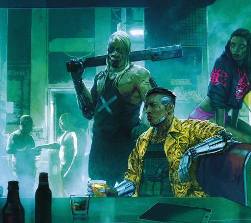 Cyberpunk 2077 Handy Horizontal Hintergrundbild