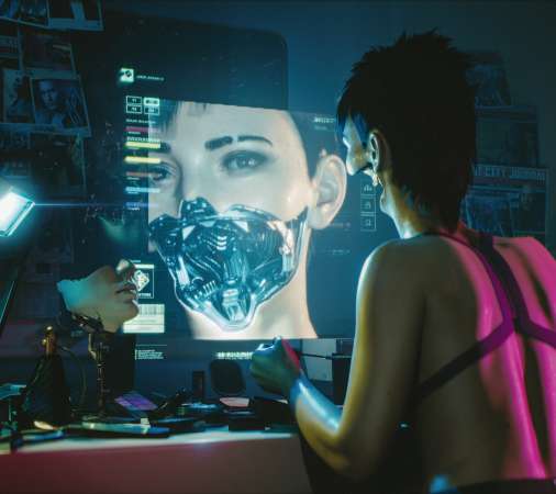 Cyberpunk 2077 Handy Horizontal Hintergrundbild