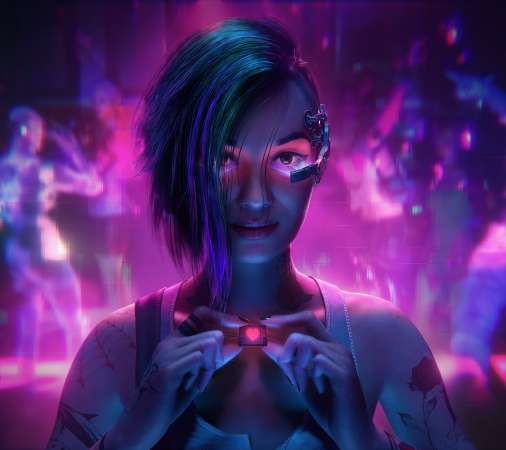 Cyberpunk 2077 Handy Horizontal Hintergrundbild