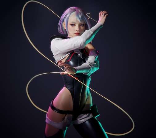 Cyberpunk: Edgerunners fan art Handy Horizontal Hintergrundbild