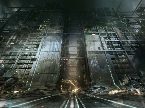 Deus Ex: Mankind Divided Handy Horizontal Hintergrundbild