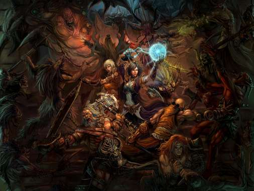 Diablo 3 Fan Art Handy Horizontal Hintergrundbild