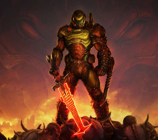 Doom Eternal Mobile Horizontal wallpaper or background