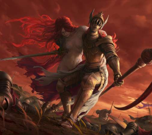 Elden Ring fan art Handy Horizontal Hintergrundbild