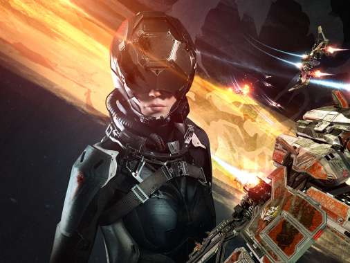 EVE: Valkyrie Handy Horizontal Hintergrundbild