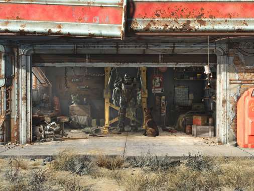 Fallout 4 Handy Horizontal Hintergrundbild