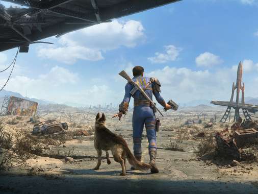 Fallout 4 Handy Horizontal Hintergrundbild