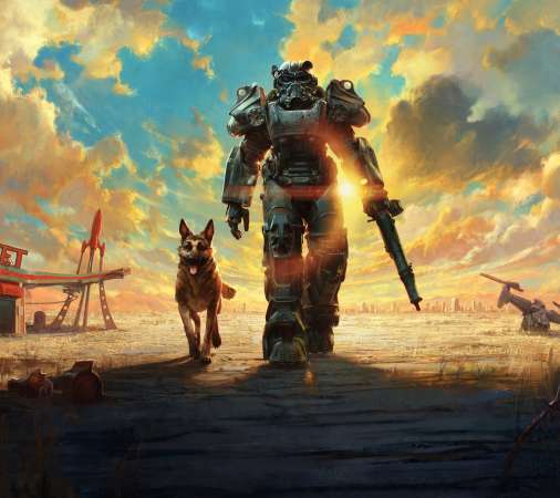 Fallout 4 Handy Horizontal Hintergrundbild