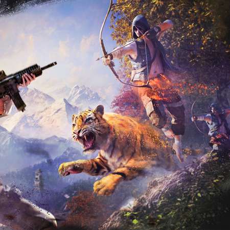 Far Cry 4 Handy Horizontal Hintergrundbild