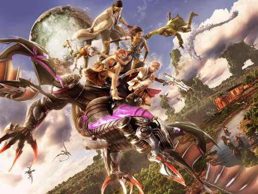 Final Fantasy XIII Handy Horizontal Hintergrundbild