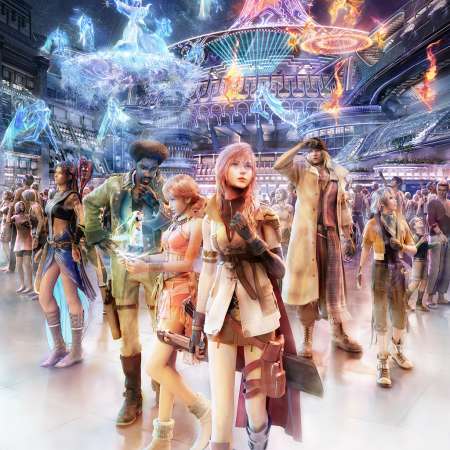 Final Fantasy XIII Handy Horizontal Hintergrundbild