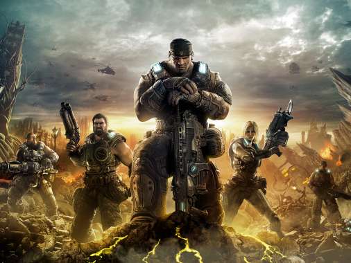 Gears of War 3 Handy Horizontal Hintergrundbild