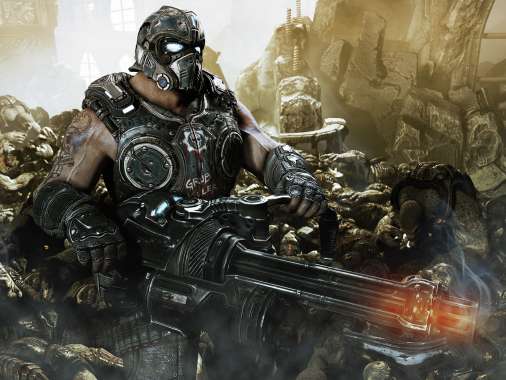 Gears of War 3 Handy Horizontal Hintergrundbild