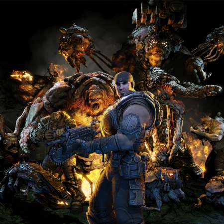 Gears of War 3 Handy Horizontal Hintergrundbild