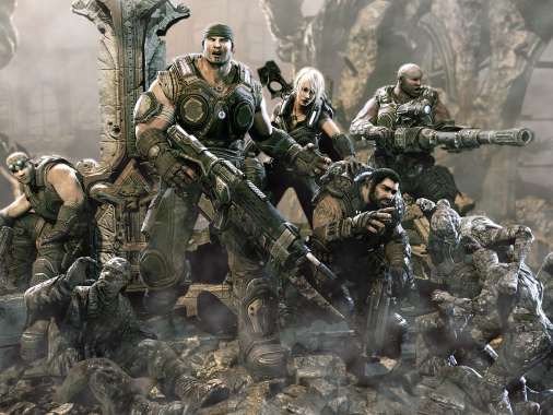 Gears of War 3 Handy Horizontal Hintergrundbild