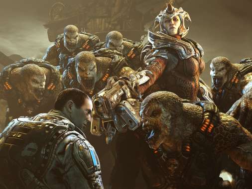 Gears of War 3 Handy Horizontal Hintergrundbild