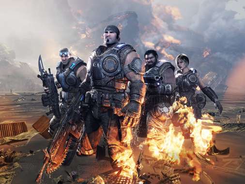 Gears of War 3 Handy Horizontal Hintergrundbild