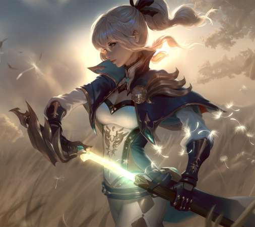 Genshin Impact fan art Handy Horizontal Hintergrundbild
