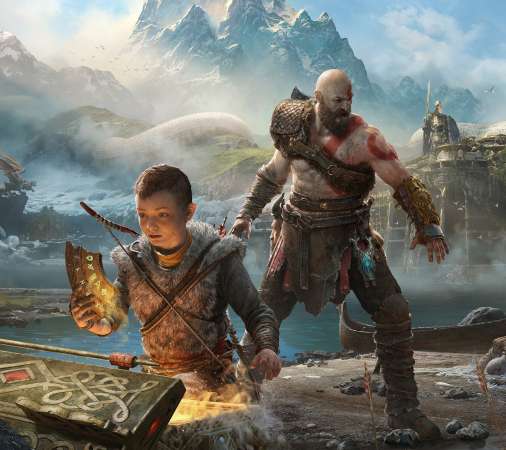 God of War 2017 Handy Horizontal Hintergrundbild