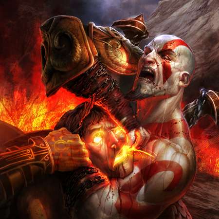 God of War 3 Handy Horizontal Hintergrundbild