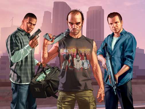 Grand Theft Auto 5 Handy Horizontal Hintergrundbild