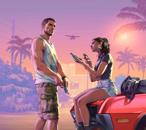 Grand Theft Auto 6 Handy Horizontal Hintergrundbild