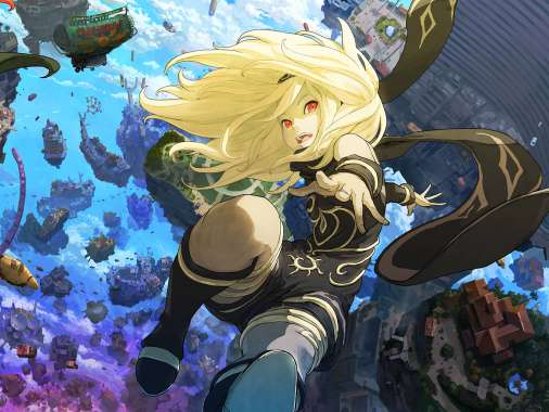 Gravity Rush 2 Handy Horizontal Hintergrundbild